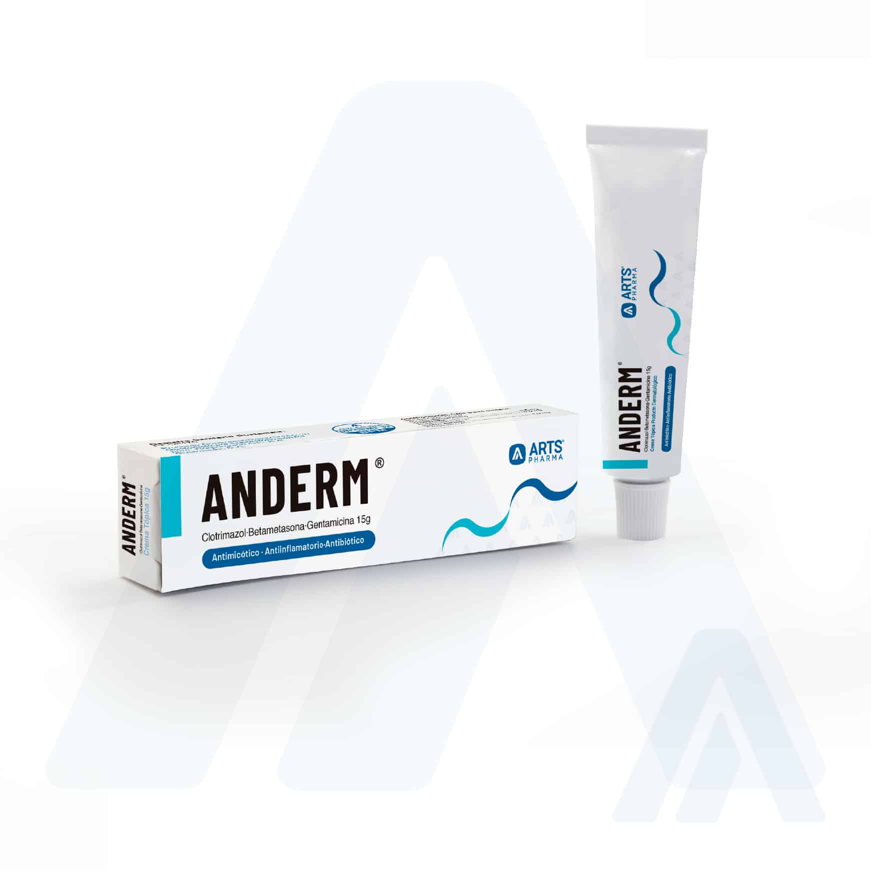 Clotrimazol betametasona gentamicina crema ANDERM Arts Pharma Guatemala -anderm