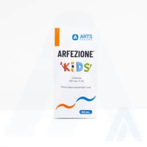 Cefixima suspensión pediátrica ARFEZIONE Arts Pharma Guatemala