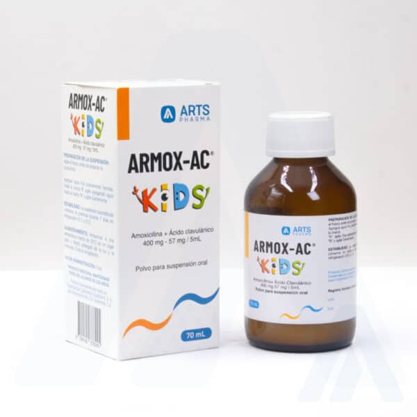 ARMOX-AC Suspensión – Amoxicilina 400 mg + Ácido Clavulánico 57 mg