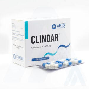 Clindamicina 300 mg cápsulas CLINDAR Arts Pharma Guatemala