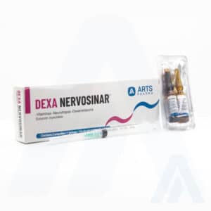 Dexametasona sódica y complejo B inyectable DEXA NERVOSINAR Arts Pharma Guatemala