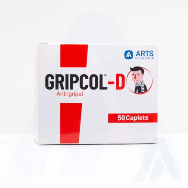 GRIPCOL D - Tabletas - Dextrometorfano + Acetaminofén + Clorfeniramina + Fenilefrina + Cafeína - Image 2