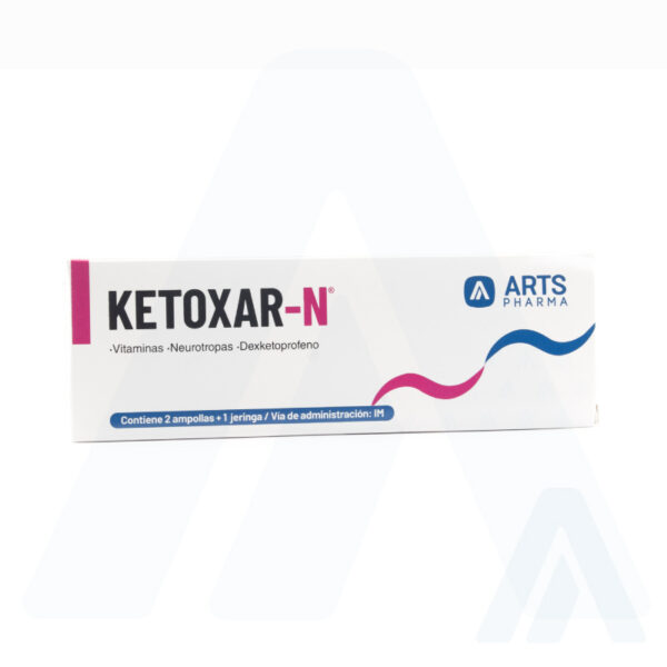 Dexketoprofeno trometamol y vitaminas neurotrópicas KETOXAR-N inyectable y tabletas Arts Pharma Guatemala