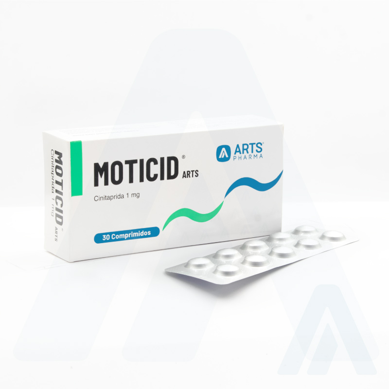 Cinitaprida 1 mg tabletas MOTICID Arts Pharma Guatemala