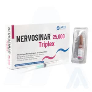 Complejo B triplex inyectable NERVOSINAR 25,000 TRIPLEX Arts Pharma Guatemala