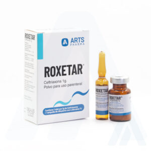 Ceftriaxona sódica inyectable ROXETAR Arts Pharma Guatemala